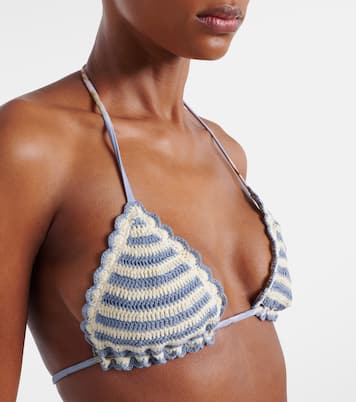 Awaken floral crochet bikini top | Zimmermann