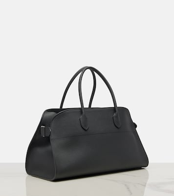 Margaux East-West leather tote bag | The Row