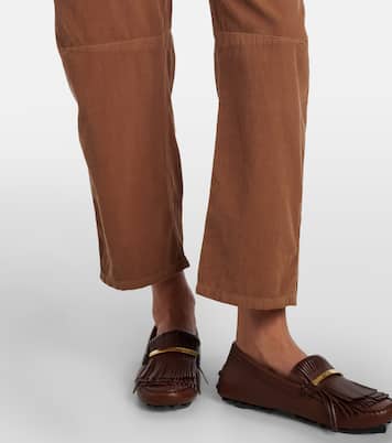 Sue cotton straight pants | Velvet