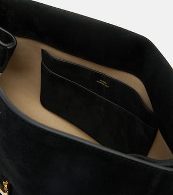 T-Lock suede shoulder bag | Toteme