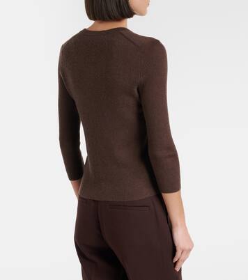 Ribbed-knit cashmere and silk sweater | Vince