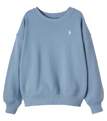 Printed cotton-blend jersey sweatshirt | Polo Ralph Lauren Kids