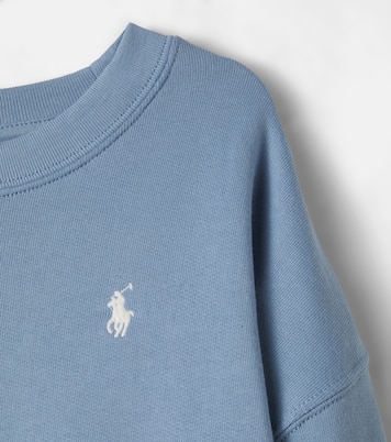 Printed cotton-blend jersey sweatshirt | Polo Ralph Lauren Kids