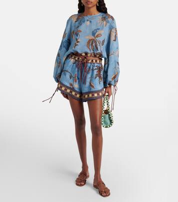 Georgie cropped printed top | Alémais