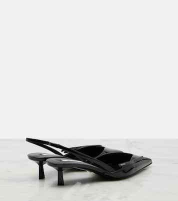 Patent leather slingback pumps | Prada