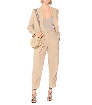 Adaline wool carrot-leg cargo pants | Stella McCartney