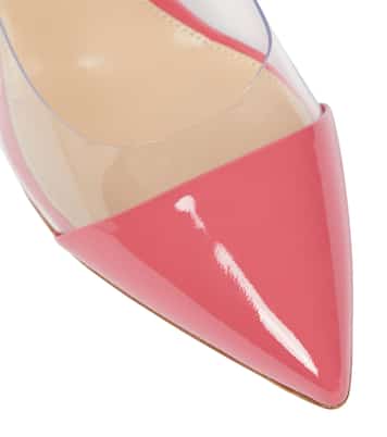 Plexi 85 patent leather-trimmed pumps | Gianvito Rossi