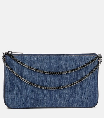 Clutch Loubila aus Denim | Christian Louboutin