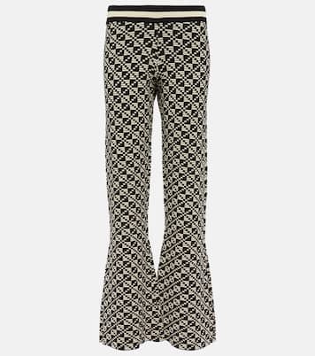 Intarsia low-rise flared pants | Dodo Bar Or