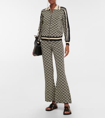 Intarsia low-rise flared pants | Dodo Bar Or