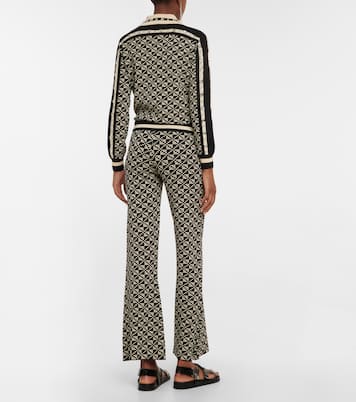 Intarsia low-rise flared pants | Dodo Bar Or