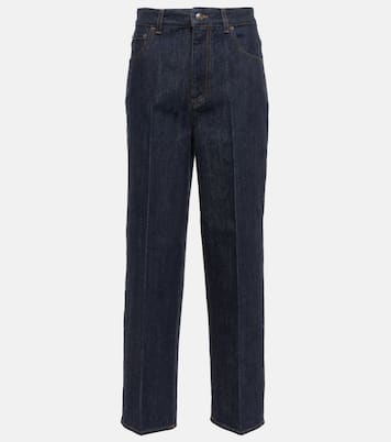 Jean droit à taille haute | Loro Piana