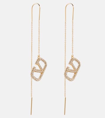 Boucles d'oreilles VLogo Signature à ornements | Valentino