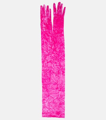Handschuhe aus Samt | Versace