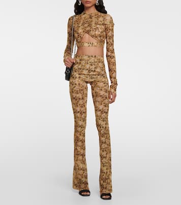 Legging évasé à fleurs | KNWLS