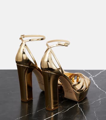 Sandali Isra 120 in pelle con platform | Jimmy Choo