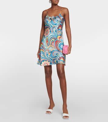 Bedrucktes Slipdress aus Satin | Rodarte