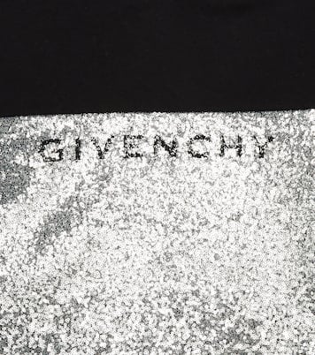 Sudadera de algodón con logo y lentejuelas | Givenchy Kids