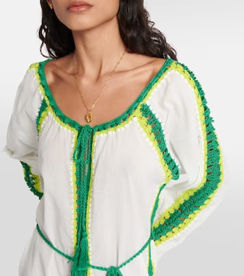 Vestido corto Penelope de algodón | Anna Kosturova