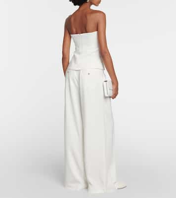 Strapless crêpe top | CO
