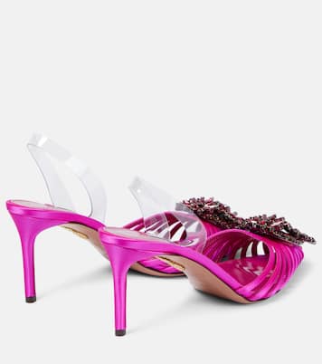 Salones Crystal Margarita de satén | Aquazzura
