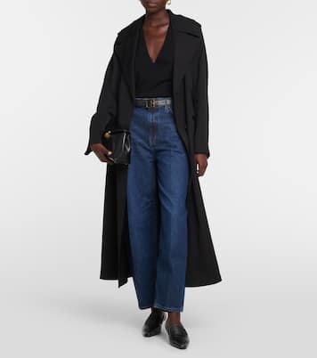 Wool and silk-blend top | Toteme