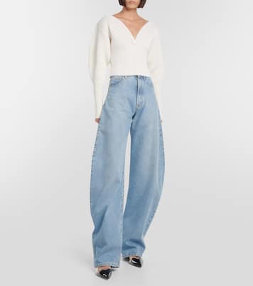 Jersey en mezcla de lana acanalada | Alaïa