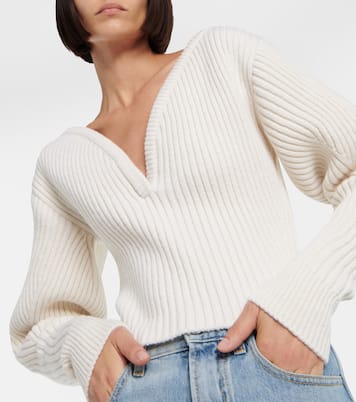 Jersey en mezcla de lana acanalada | Alaïa