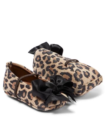Bébé – Ballerines en daim à motif léopard | PèPè