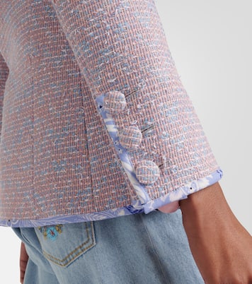Checked wool-blend tweed jacket  | Etro