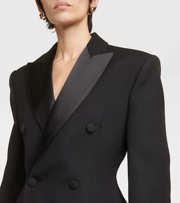 Vestido corto estilo blazer de lana | Wardrobe.NYC