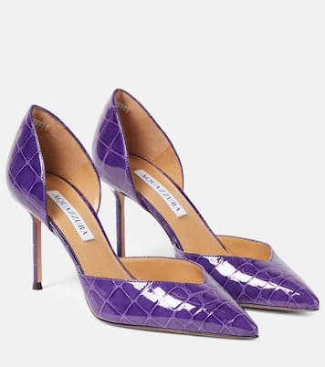 Up Town 85 croc-effect leather pumps | Aquazzura