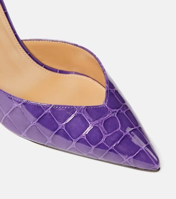 Up Town 85 croc-effect leather pumps | Aquazzura
