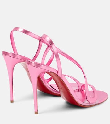Sandalen Rosalie 100 aus Metallic-Leder | Christian Louboutin