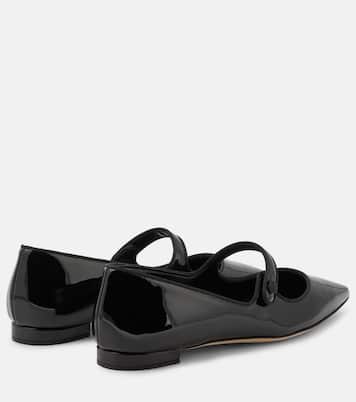 Ballerines Campari en cuir verni | Manolo Blahnik