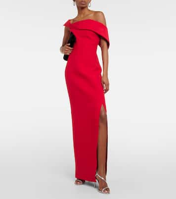 Asymmetric wool and silk gown | Roland Mouret