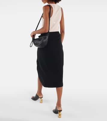Gathered cotton midi skirt | Dries Van Noten