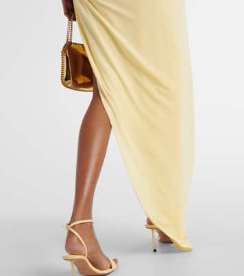 Asymmetric draped cutout midi dress | Christopher Esber