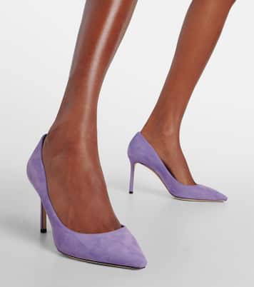 Escarpins Romy 85 en daim | Jimmy Choo