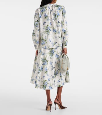 Camisa Ashlynn de algodón floral | Veronica Beard