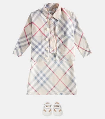 Gonna Burberry Check in lana | Burberry Kids