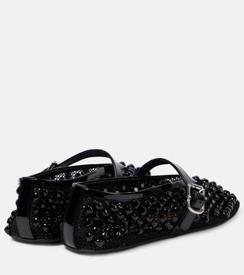 Ballerine Mary Jane in mesh con borchie | Alaïa
