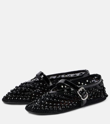 Ballerine Mary Jane in mesh con borchie | Alaïa