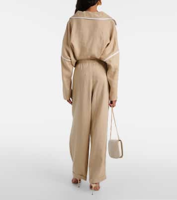 Weite Hose aus Leinen | Tory Burch
