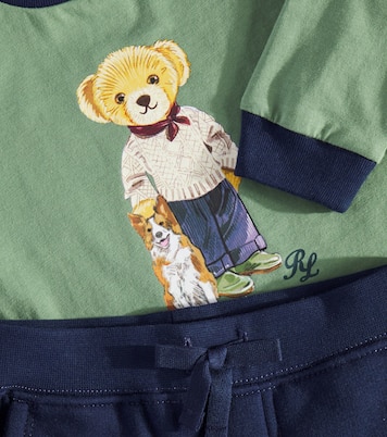 Baby Polo Bear sweatshirt and sweatpants set | Polo Ralph Lauren Kids
