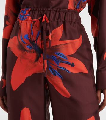 Pantaloni a gamba larga in seta  | McQueen