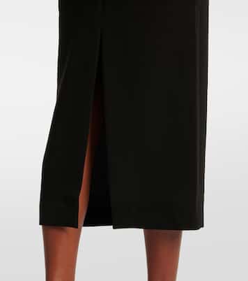 Abito lungo in velluto con scollo bardot | Roland Mouret