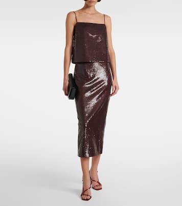 Gonna midi con paillettes | Roland Mouret
