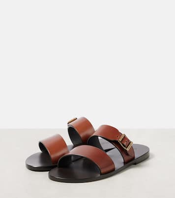 IOS leather slides | Saint Laurent