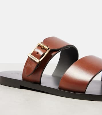 IOS leather slides | Saint Laurent